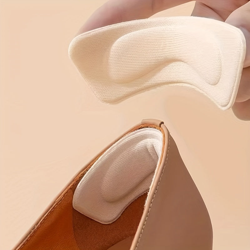 6 Pares de Plantillas Acolchadas Gruesas Antideslizantes con Espuma Amortiguadora para Tacones Altos, Botas, Zapatos de Vestir, Adecuadas para Comodidad Durante Todo el Día, Negro y Beige, Material Fiable y Duradero, Diseño Antideslizante, Espuma de Alta