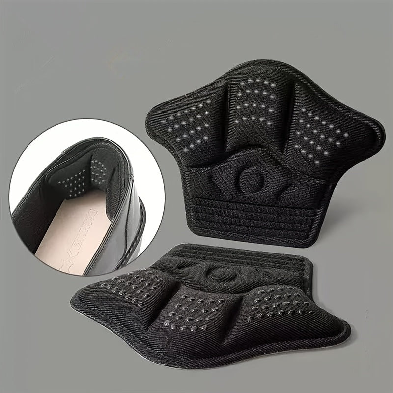Plantillas de esponja autoadhesivas engrosadas, almohadillas de talón -rozmaderas, adecuadas para ajustar zapatos de talla grande a un ajuste más pequeño, almohadillas para zapatillas negras/beige, protectores de zapatos casuales, almohadillas y insertos