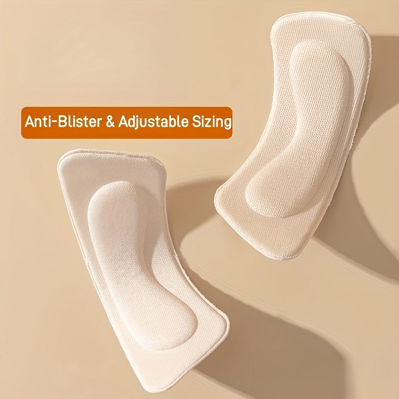 6 Pares de Plantillas Acolchadas Gruesas Antideslizantes con Espuma Amortiguadora para Tacones Altos, Botas, Zapatos de Vestir, Adecuadas para Comodidad Durante Todo el Día, Negro y Beige, Material Fiable y Duradero, Diseño Antideslizante, Espuma de Alta